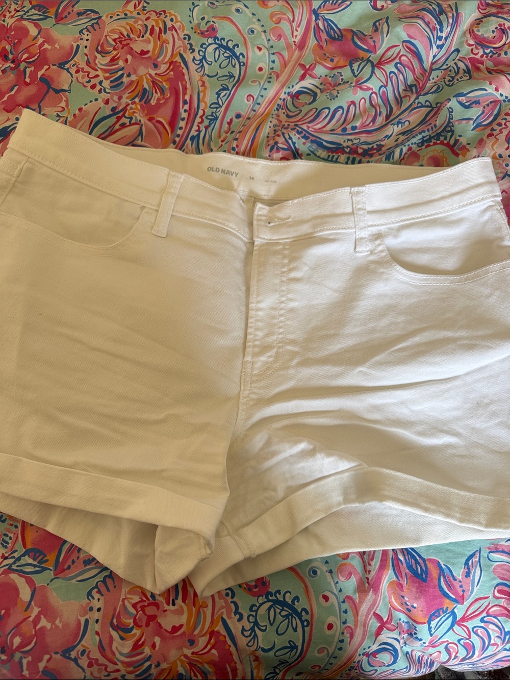Old Navy White Denim Jean Shorts
